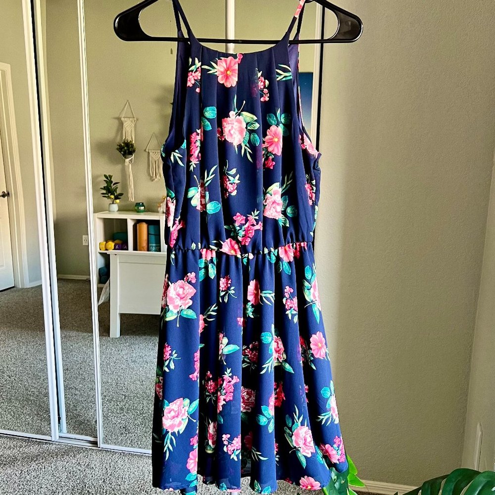 Brand New Blue Spring/Summer Dress, Looks Great On, Size Small